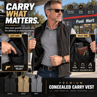 🦺 Premium Concealed Carry Vest ✨ Stay Ready & Keep Essentials Close