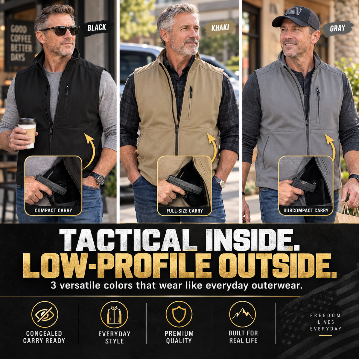 🦺 Premium Concealed Carry Vest ✨ Stay Ready & Keep Essentials Close