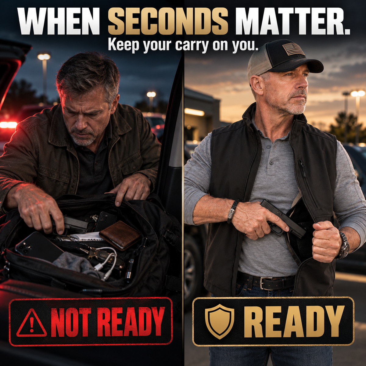 🦺 Premium Concealed Carry Vest ✨ Stay Ready & Keep Essentials Close