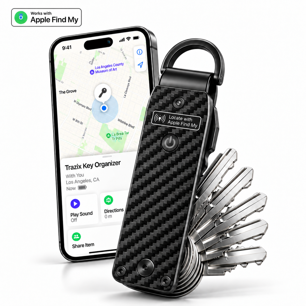 🔑 Find My Smart Key Organizer – Compact Trackable Key Holder