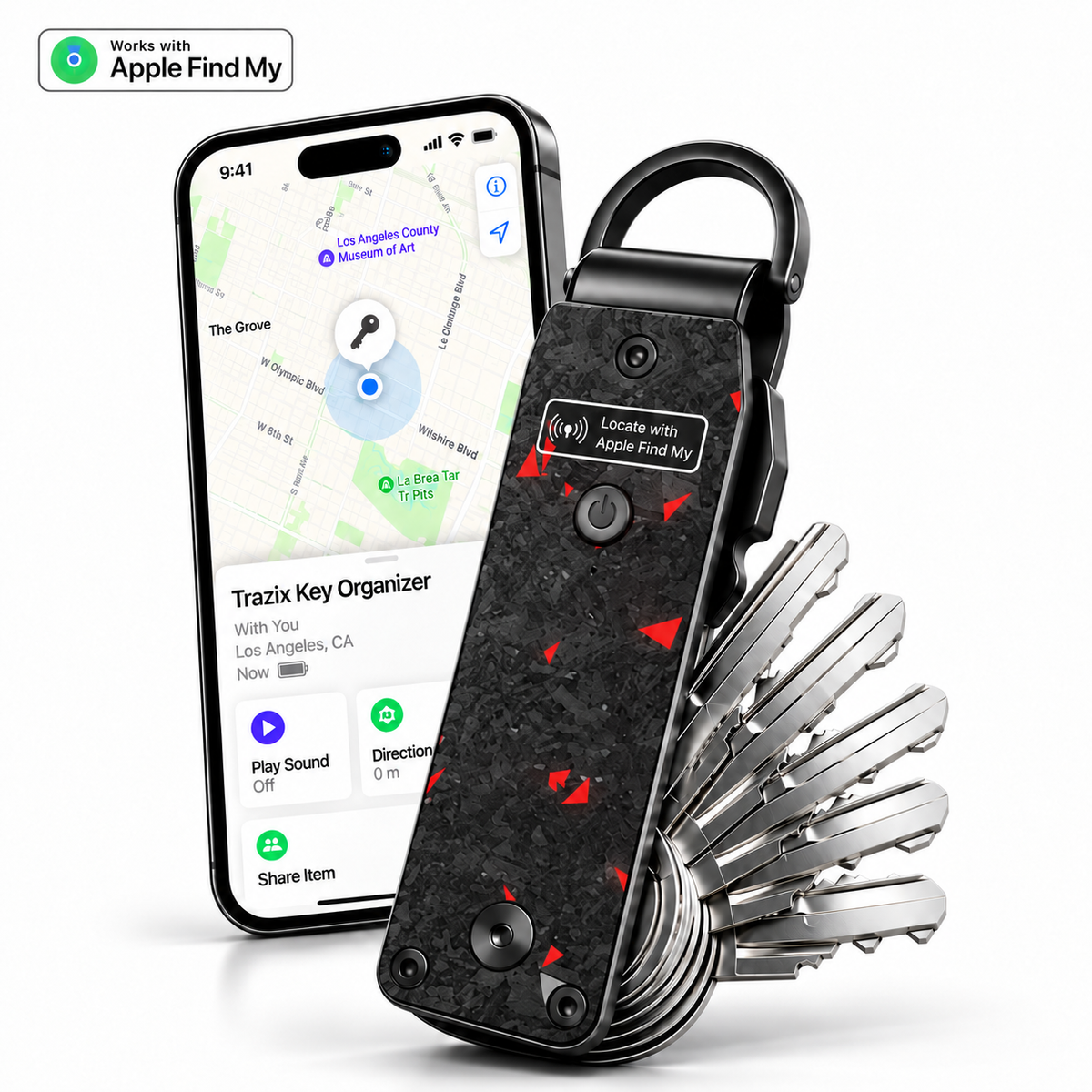 🔑 Find My Smart Key Organizer – Compact Trackable Key Holder