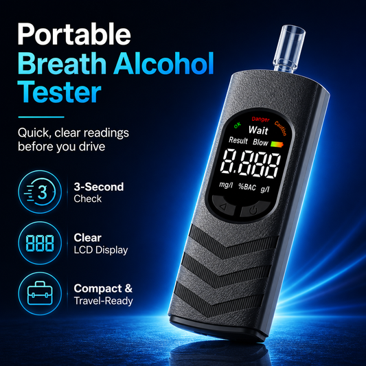 🚕Rechargeable Digital Alcohol Tester with Voice Broadcast