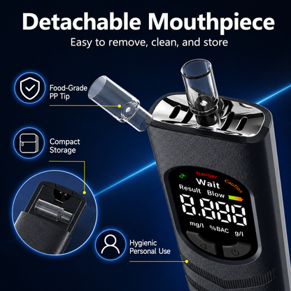 🚕Rechargeable Digital Alcohol Tester with Voice Broadcast