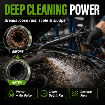 🚗High-Pressure Pulse Flush Gun Kit for Radiator Cleaning