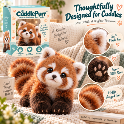 Realistic Red Panda Plush Toy – Adorable Fluffy Companion & Heartwarming Gift 🎁