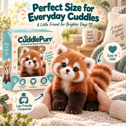 Realistic Red Panda Plush Toy – Adorable Fluffy Companion & Heartwarming Gift 🎁