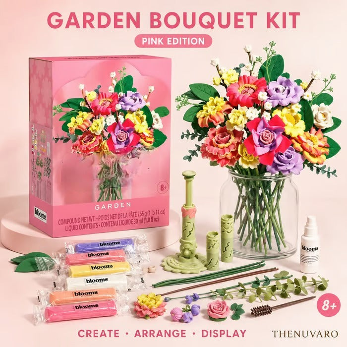 🌸 Complete DIY Flower Bouquet Craft Kit – Create, Arrange & Display Your Own Blooms