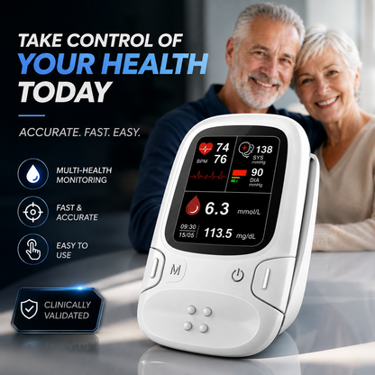 Non-Prick Portable Blood Sugar Monitor Multifunction Health Detecto