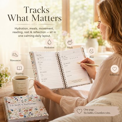 The Soft Discipline Journal – 75 Days to Become Who You're Trying to Be