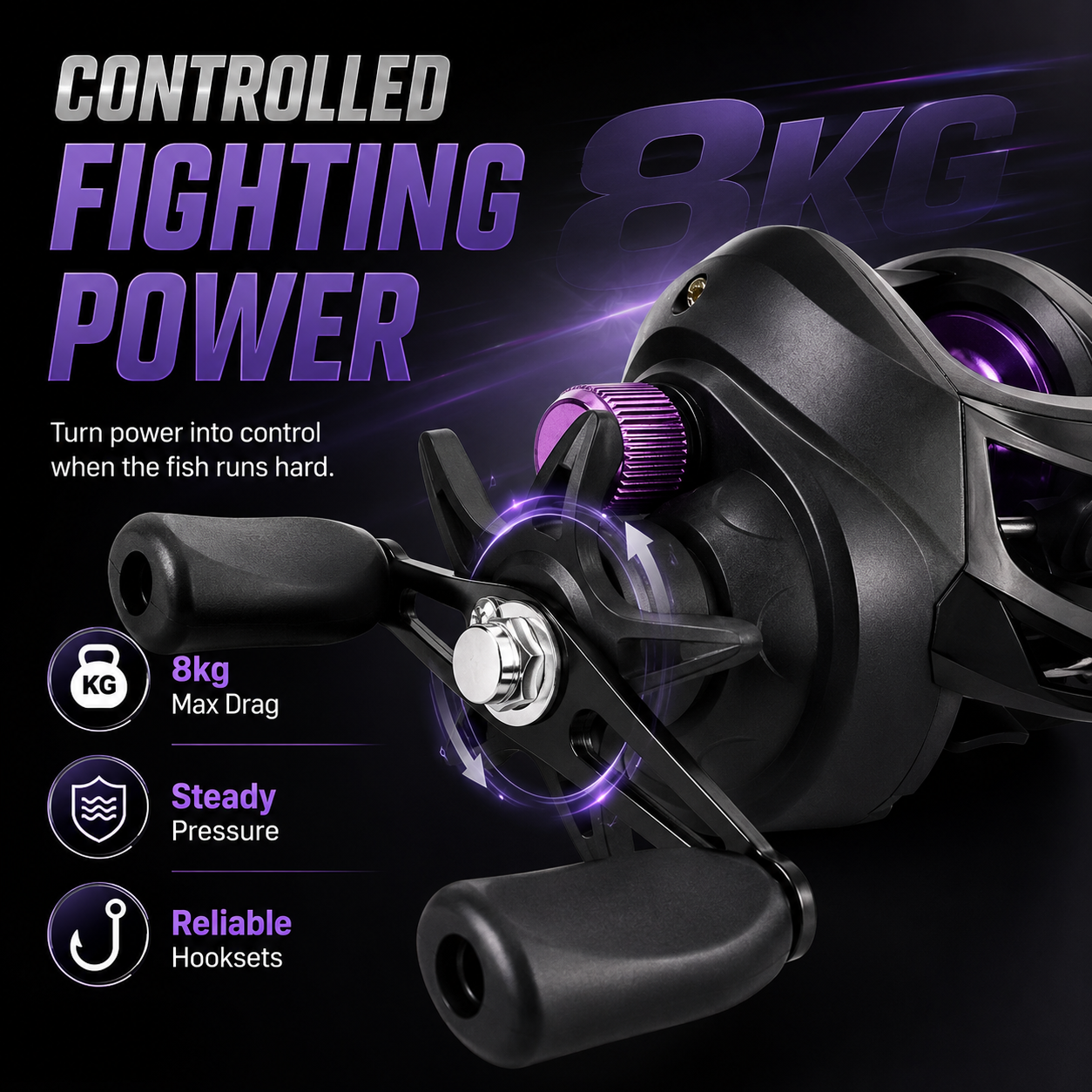 ✨Low-Profile Baitcasting Reel🎣