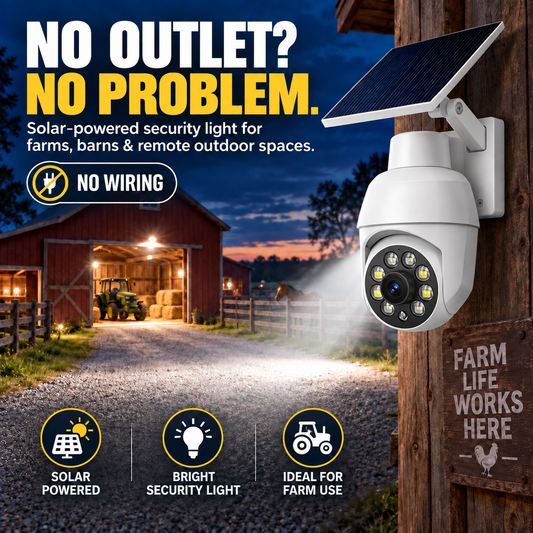 🛡️Solar-Powered Simulated Surveillance Camera Street Light