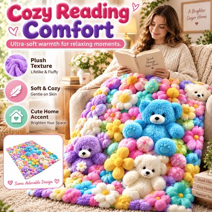 Cute Plush 3D Children's Throw Blanket