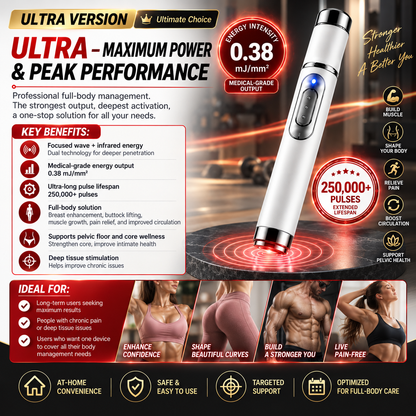 🔥ULTRASONIC SHOCK WAVE BODY REMODELING SYSTEM™——Enhances bust and lifts buttocks. Fuel Muscle Growth.Boost Circulation. Relieve Pain.