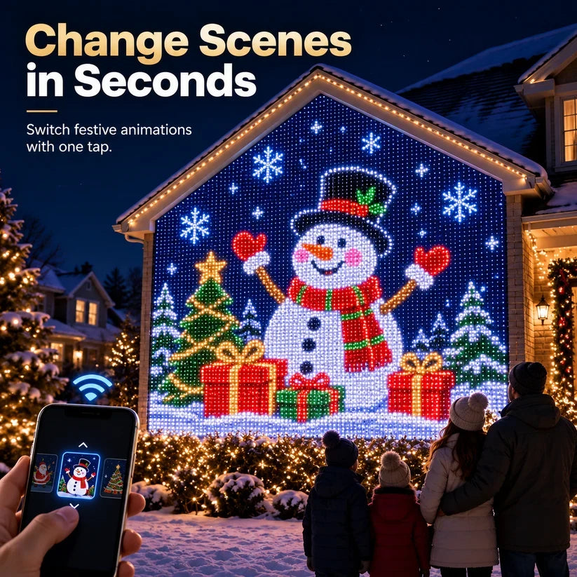 AI DIY LED Pixel String Lights – App-Controlled Custom Light Display