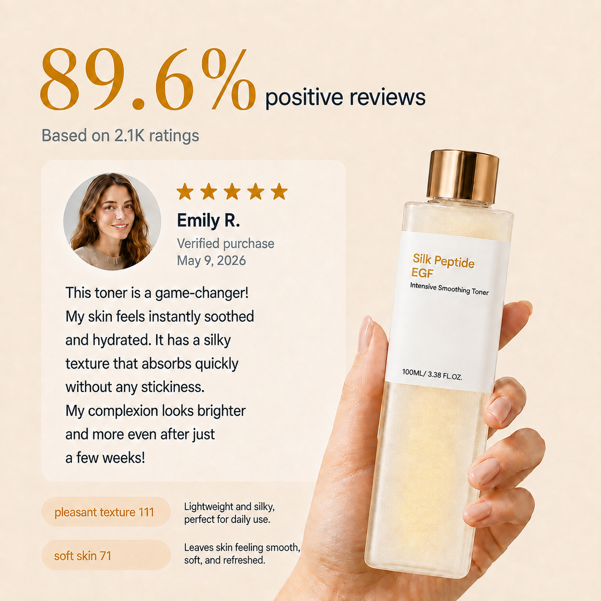 EGF Peptide Firming Toner