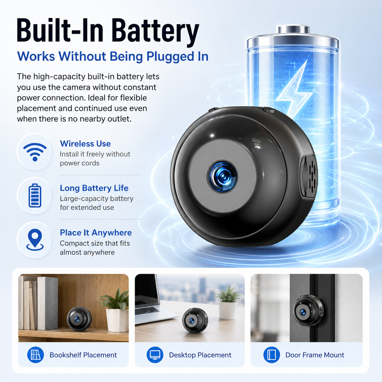 2026 NEW🎁[Hidden camera HD night vision]No WIFI or electricity required💯Tiny and installs in 1 second ⚠️Remote real-time viewing