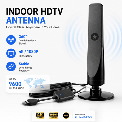 HD TV Antenna – No Subscription, Easy Setup