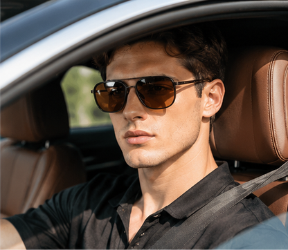 Fashion Geometric Double-Beam Sunglasses