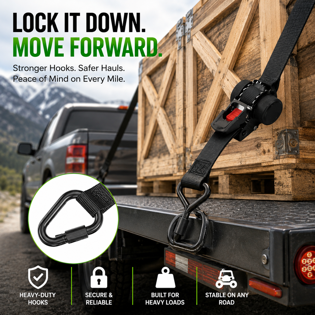 Retractable Ratchet Straps (BUY 2 FREE SHIPPING)