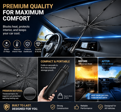 🔥SUMMER HOT SALE-🚗Universal Portable Car Windshield Sunshade