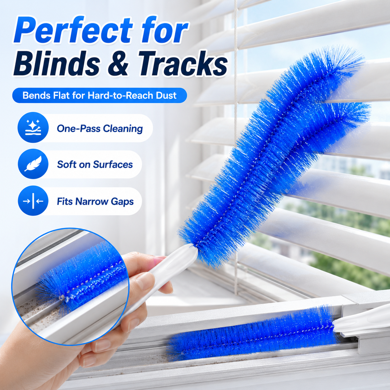 ✨Flexible Dust Cleaning Brush – Bendable, Reusable & Multi-Surface
