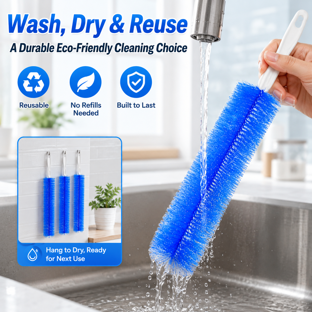 ✨Flexible Dust Cleaning Brush – Bendable, Reusable & Multi-Surface
