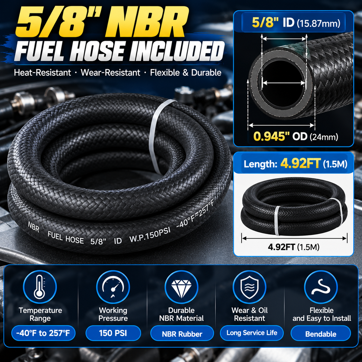 300ML Baffled Oil Catch Can Kit – Help Protect Your Engine Intake from Oil Vapor
