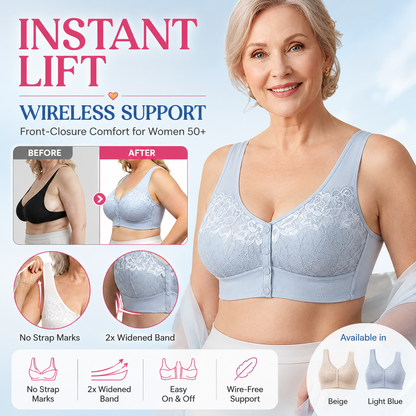 Posy Bra -Front Closure Breathable Cotton Lifting Bra for Seniors