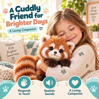 Realistic Red Panda Plush Toy – Adorable Fluffy Companion & Heartwarming Gift 🎁