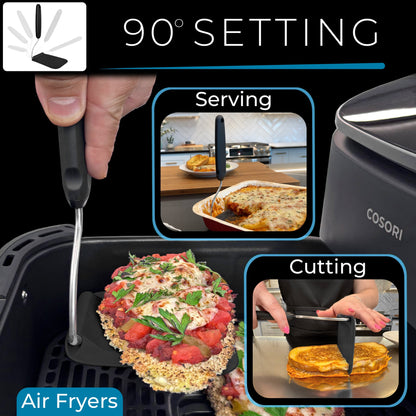 Adjustable Angle Spatula – 2 PPSU Heads, Non-Toxic & PFAS-Free