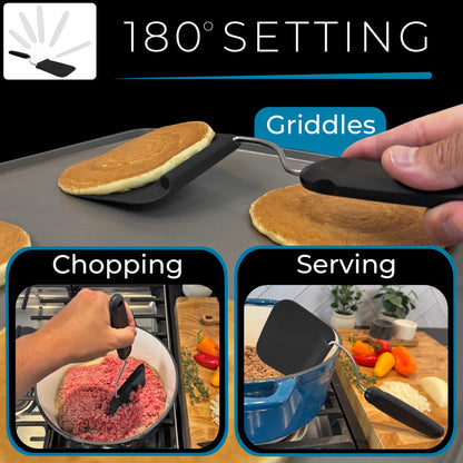 Adjustable Angle Spatula – 2 PPSU Heads, Non-Toxic & PFAS-Free