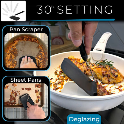 Adjustable Angle Spatula – 2 PPSU Heads, Non-Toxic & PFAS-Free