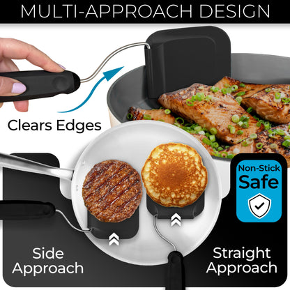 Adjustable Angle Spatula – 2 PPSU Heads, Non-Toxic & PFAS-Free