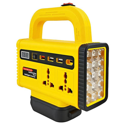 ⏰Portable Power Inverter with LED Work Light
