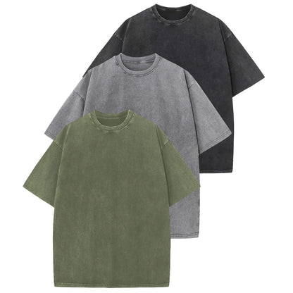 Hot Sale 49% OFF -🔥Yimoon Women's Loose T-Shirt 3-Pack – Summer Unisex-Style Solid Color Streetwear Tops