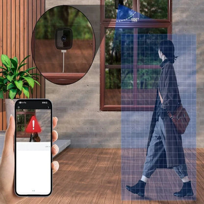 4K Indoor WiFi Security Camera with AI Detection & Color Night Vision