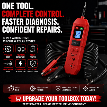 3-in-1 Automotive Circuit Probe & Relay Tester