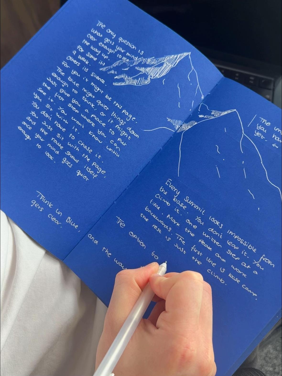 📘 Notedfy Think Blue Notebook – Blue Pages for Brighter Ideas