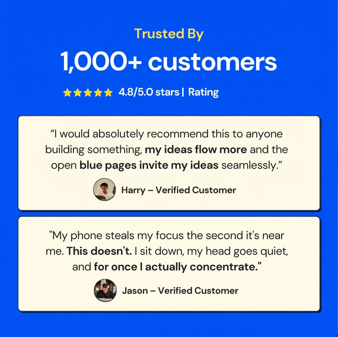 📘 Notedfy Think Blue Notebook – Blue Pages for Brighter Ideas