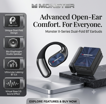 ⏰ Last Chance: Monster AC530 Open-Ear Headset – 49% Off Ends Tonight! Perfect Gift for Everyone