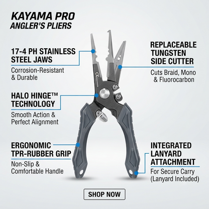 100% Saltwater Rustproof 17-4 PH Aerospace Steel Fishing Pliers – Last Lifetime Heavy-Duty Angling Multi-Tool