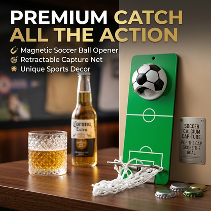 🏀 Wall Mount Basketball Bottle Opener with Caps Net