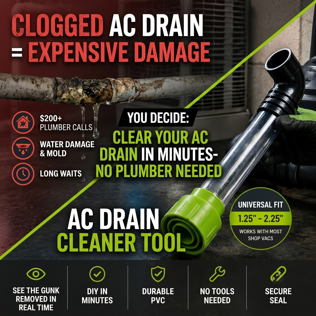 Clear Your AC Drain in Minutes — No Plumber Needed