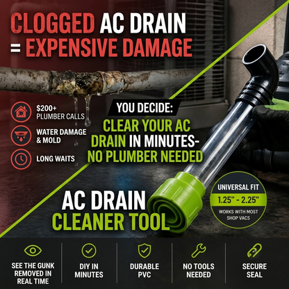 Clear Your AC Drain in Minutes — No Plumber Needed