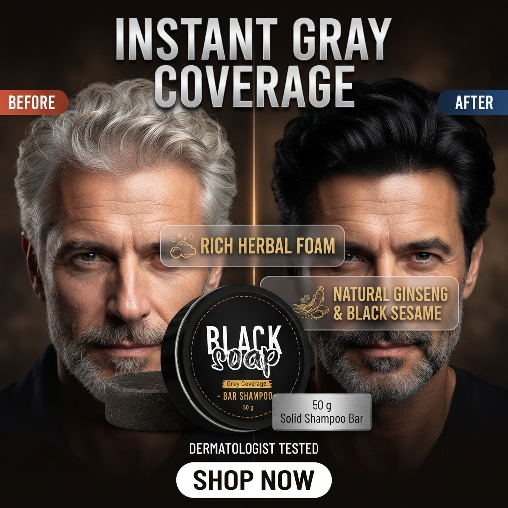 🔥 Limited Time Offer | Natural Gray Hair Darkening Shampoo Bar (2-Pack)