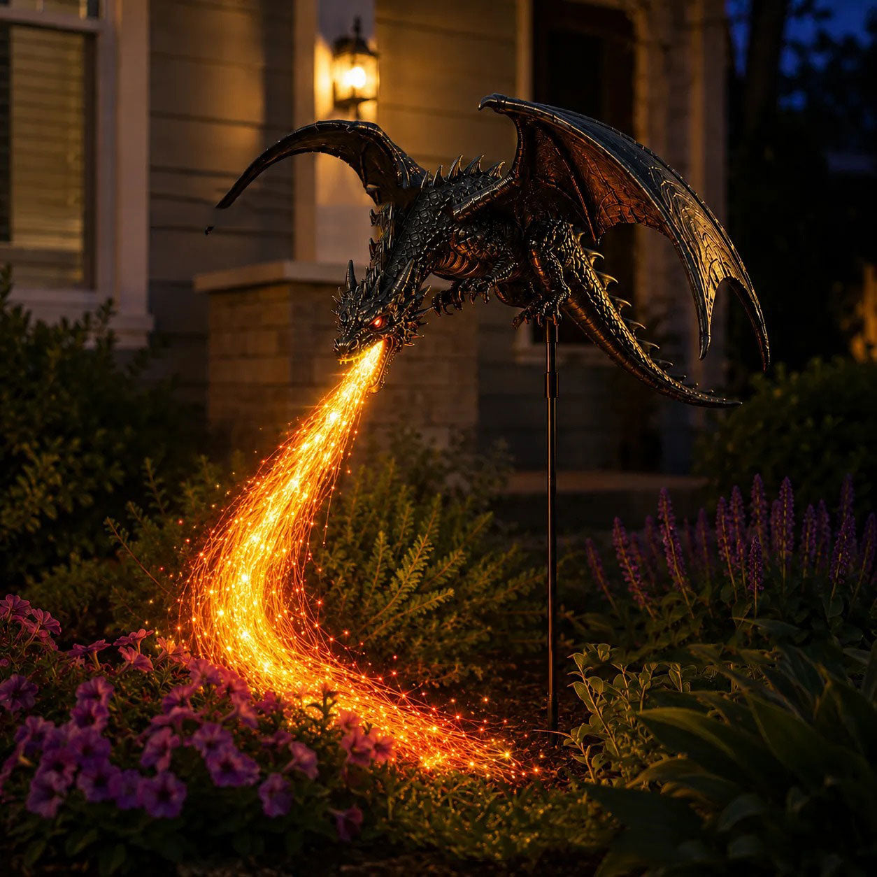 🐉 2027 "Dragon's Ember" Solar Garden Light 🔥 | The Ultimate Magical Outdoor Halloween Decoration