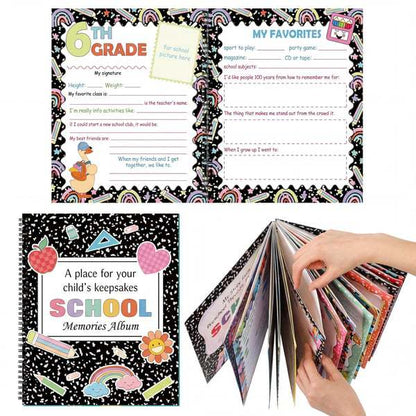 Preschool Memory Book – Kids School Years Keepsake Photo Album