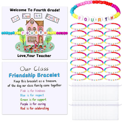 🔥Last Day 49% OFF - ✨🌈Pack of 25 Welcome BeadBracelets - StrengthenClassroom Friendship & SpreadWarm Kindness!