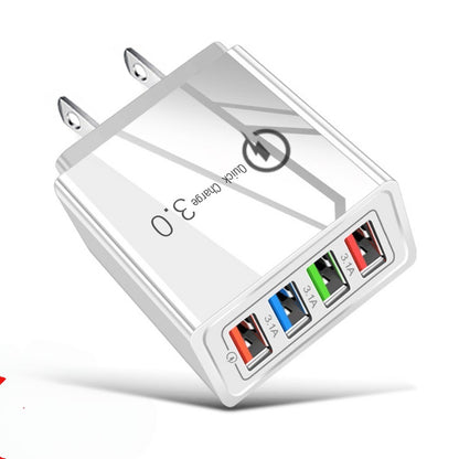 ⚡️Secret to Faster Phone Performance⚡️Four-Port Travel Charger for Extended Phone Battery Life
