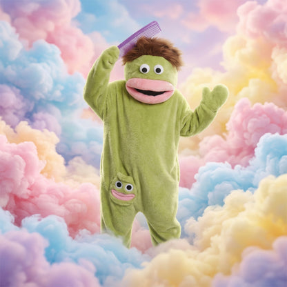 🔥Limited Time 49% Off✨2026 Silly Onesie, Funny Green Monster Hooded Fleece Onesie Pajamas
